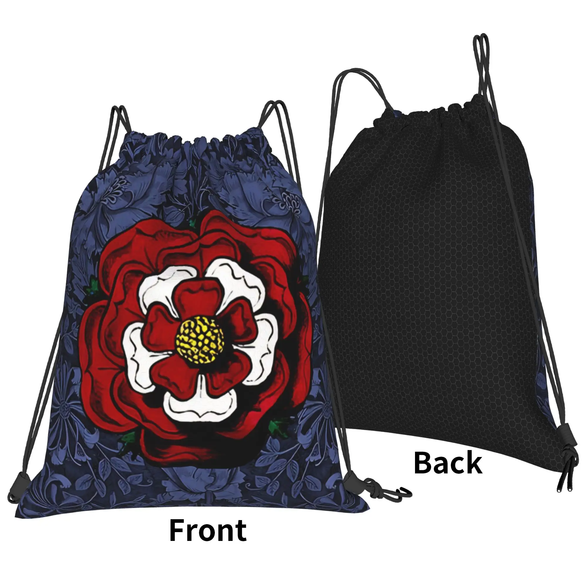 England Rose Vintage Rose Portable Sports Riding Gym Drawstring Storage Sporty Backpacks