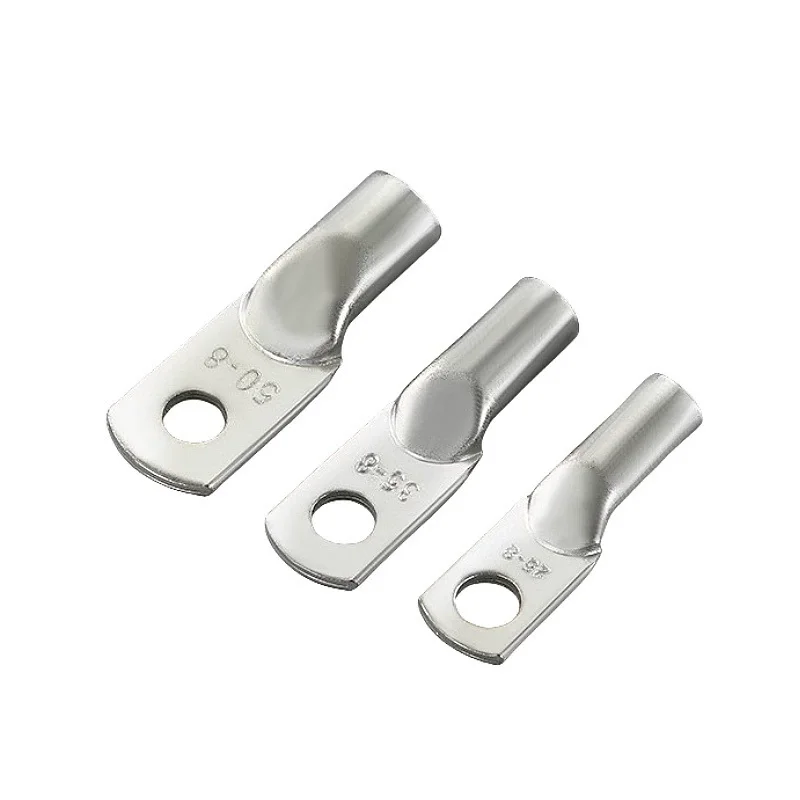 5PCS JG Cable Fixed Connection Terminals 6/10/16/25/35/50/70/95/mm² | Tinned Copper Crimp Lugs for Battery & Automotive Wiring