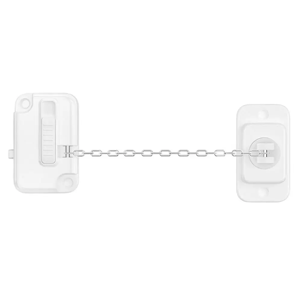 Anti-pinch Hand Baby Safety Lock White Self Adhesive Window Restrictor Adjustable No Drilling Kid Security Lock Home Door