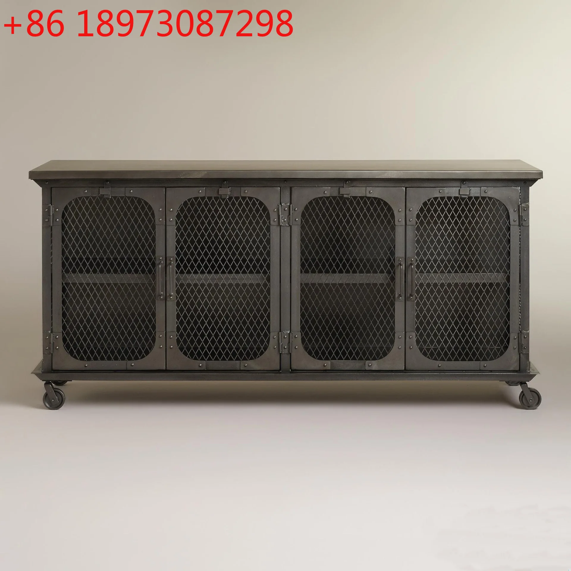 

Промышленный стиль, сетка из кованого железа, обеденная сторона, маленькая квартира, чайный и винный шкаф для хранения, обеденный стол, шкаф для хранения