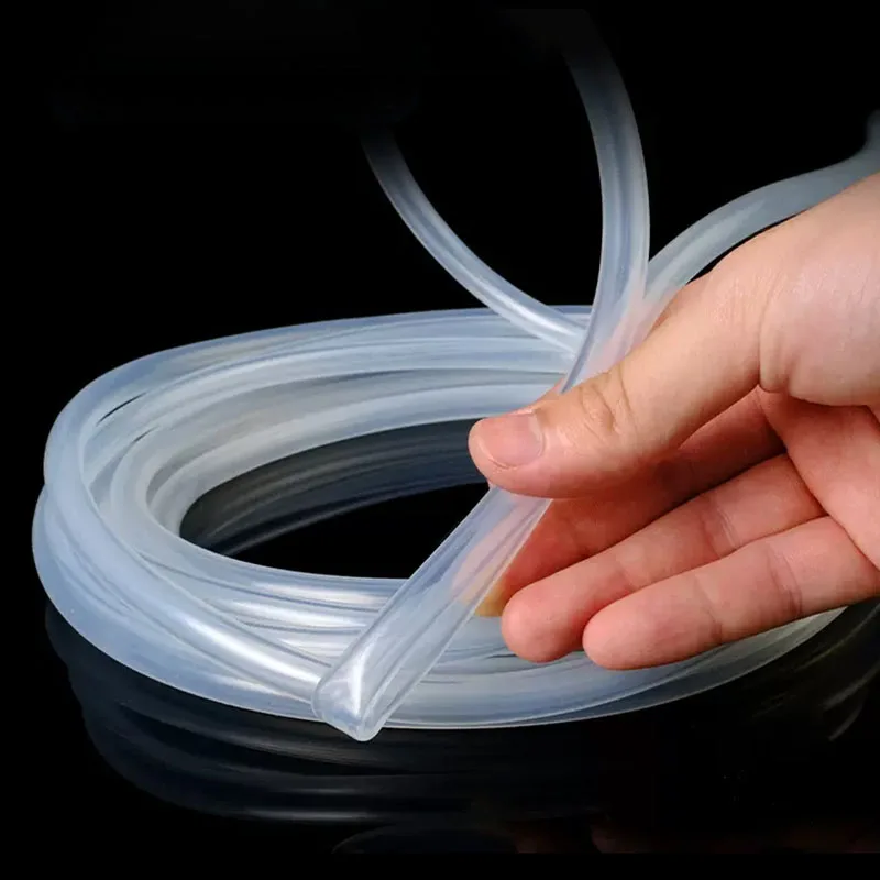 1M/5M/10M Silicone Tubing, Food Grade Pure Silicone Hoses High Temp for Home Brewing Winemaking Food Grade Silicone Pipe