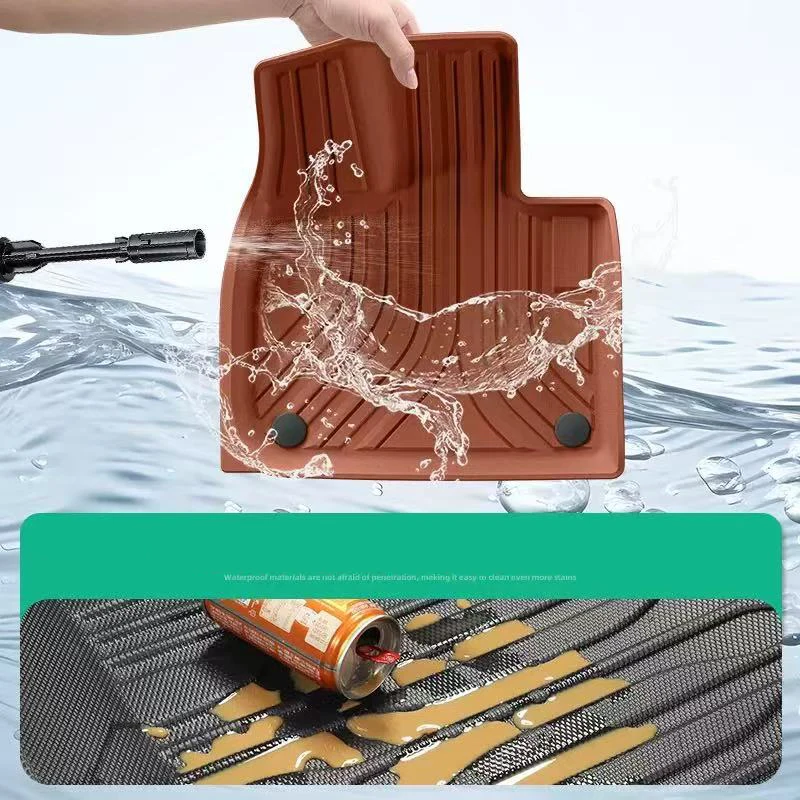 Car Floor Mats for Lixiang L7 Pro Max Ultra 2023 2024 2025 Waterproof Trunk Mats Non-slip Foot Pad TPE Car Carpet Floor Liners