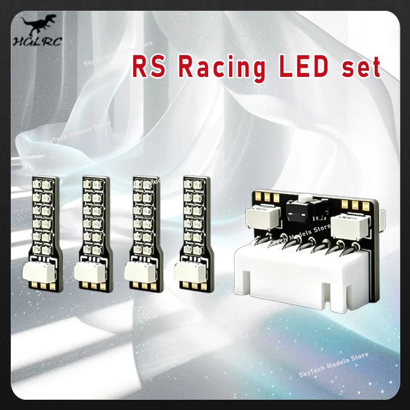 HGLRC RS LED Light Strip Set,6 Colors One‑Key Switching 5 Brightness 4 Modes Plug‑and‑Play For FPV RC Model Accessories