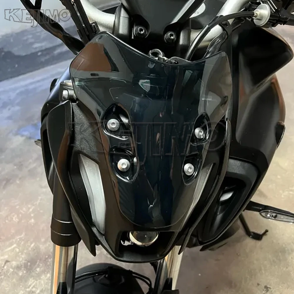 

MT 07 mt07 Motorcycle Windshield Deflectors Wind Shield Screen Protector Part For Yamaha MT07 Windscreen MT-07 2021-2024 2023