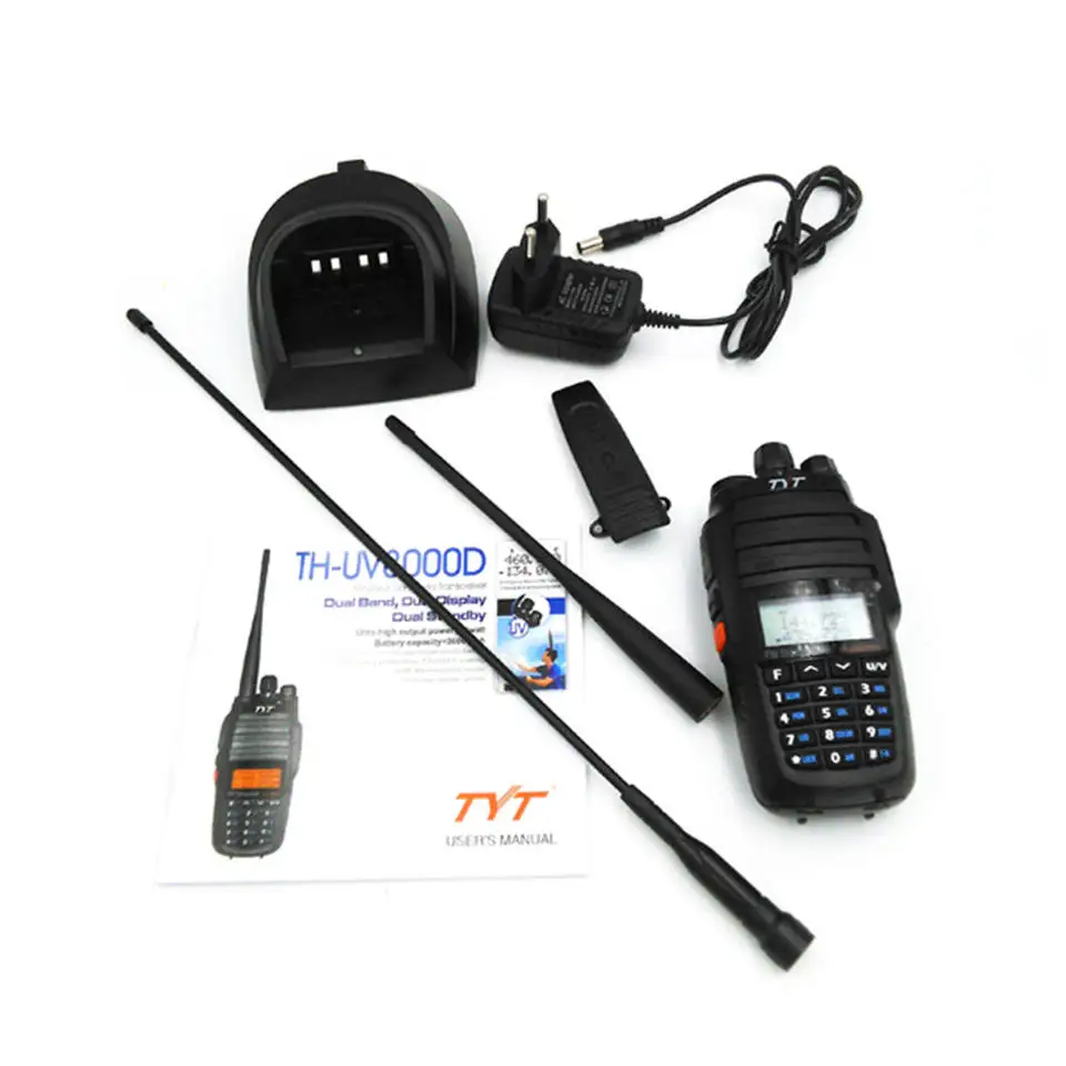 UV8000D Radio portatile dual band Display ad alta potenza Palmare esterno vivavoce VOX FM Walkie Talkie a lungo raggio bidirezionale