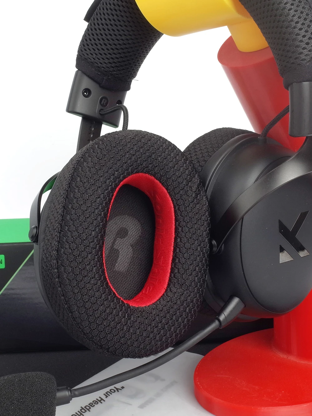 Piankowe nakładki na słuchawki HyperX Cloud 123 Alpha, II, III, Stinger, Silver, Core, X, S, Pro, wymienne wkładki z pianki memory foam D — zdjęcie produktu 7
