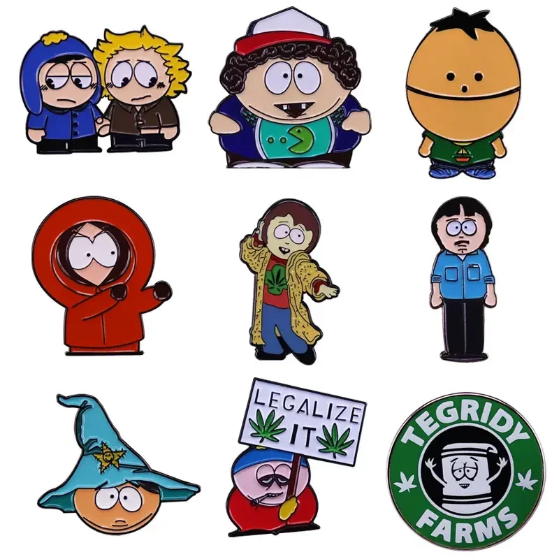 

Comedy Cartoon Anime Enamel Pins Badge Interesting Metal Lapel Brooch Hoodie Backpack Hat Decorative Accessories Fans Gifts