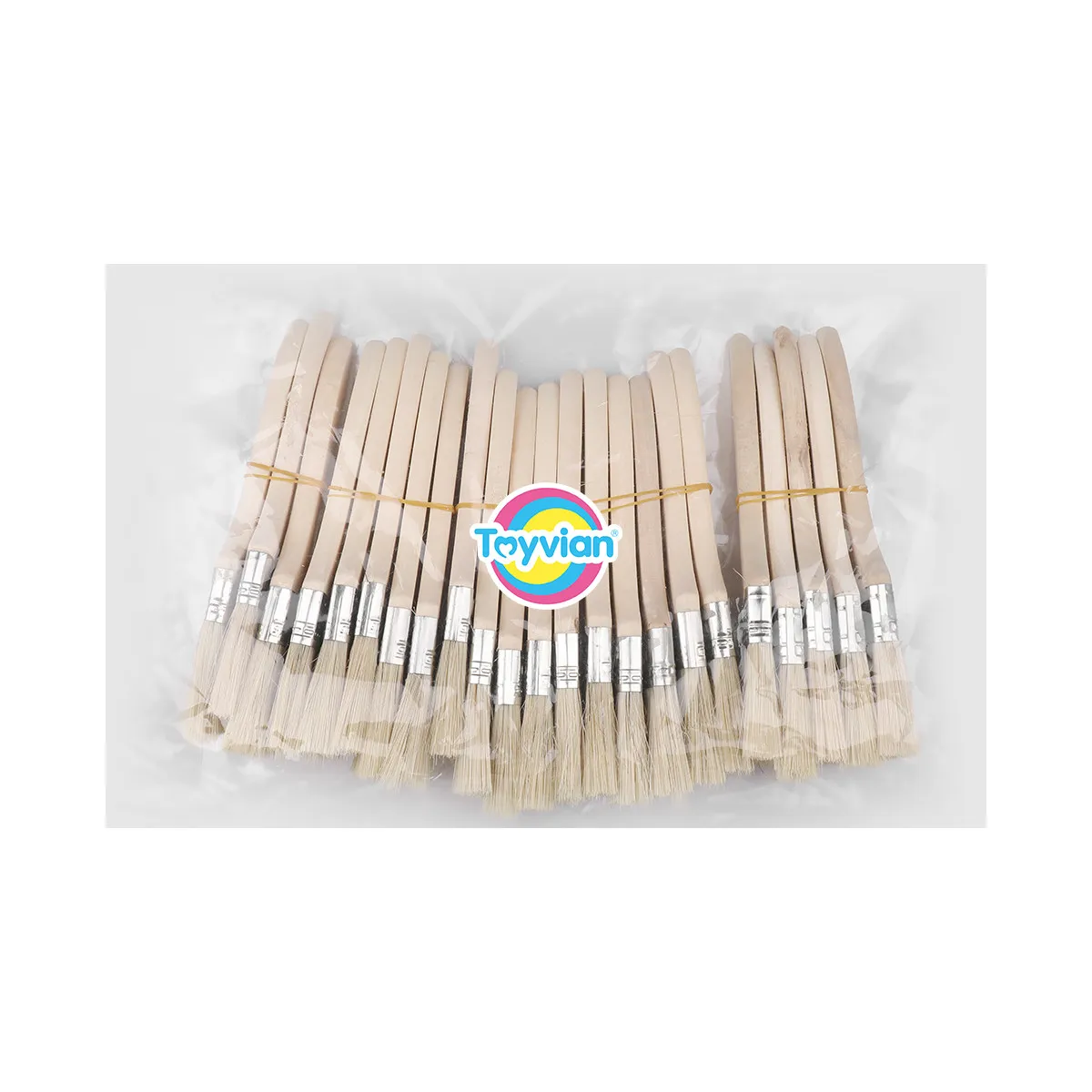 23-Piece Wall Painting Brush Set with Wooden Handles for Furniture, Halloween, Christmas & New Year Decor