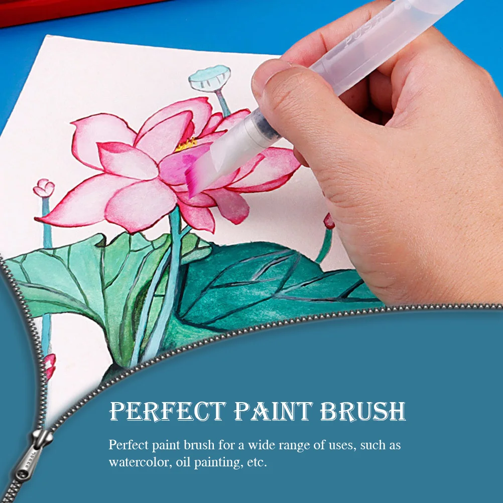 

6 Pcs Water Storage Brush Watercolor Set Professional Plastic Pen Paint for Painting Supplies Nylon