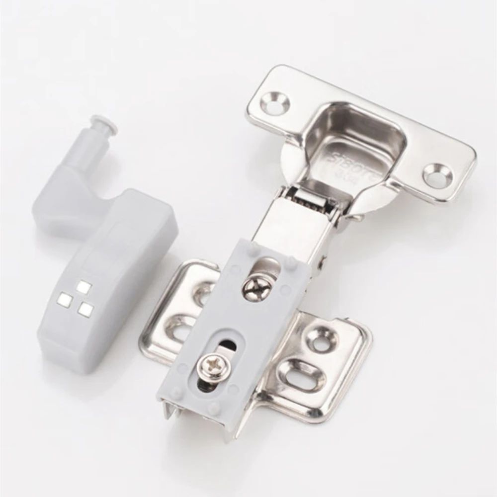 10Pcs Cabinet Light Universal Inner Hinge LED Sensor Lamp Auto Switch ON/OFF Bulb 0.3W Wardrobe Cupboard Door 3 LEDs Night Light