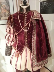 15th Century Costumes Tudor Elizabethan Costume Men Prince Tudor King Costume Renaissance Nobleman Costume Wedding Ball Gown