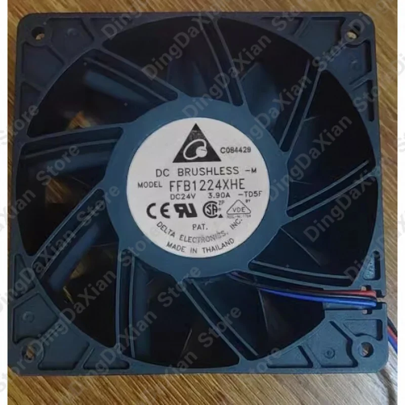 d+1PCS For Delta FFB1224XHE 12038 DC24V 3.9A 4-Wire Cooling Fan