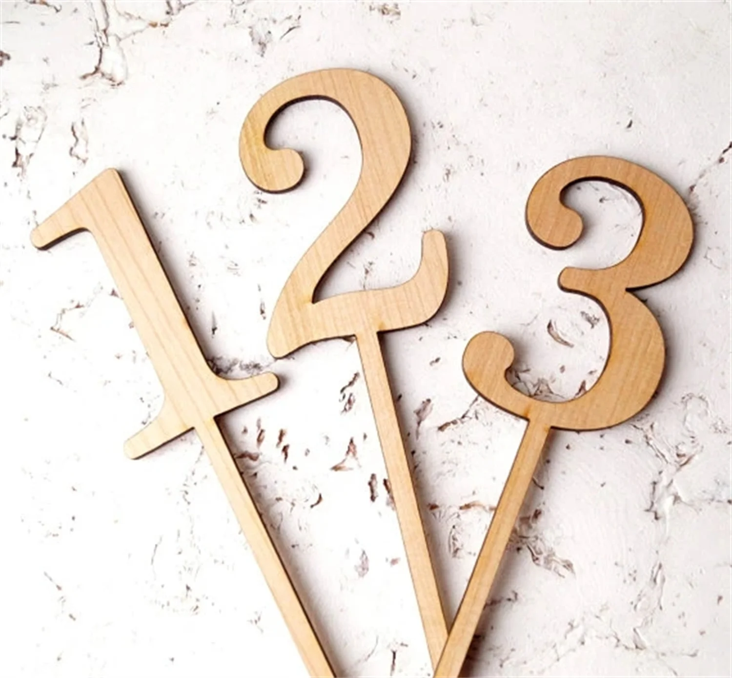 

Personalize Rustic Wedding Engagement Wooden Table Numbers Signs Stakes Placecards Birthday Baby Shower Party Decorations