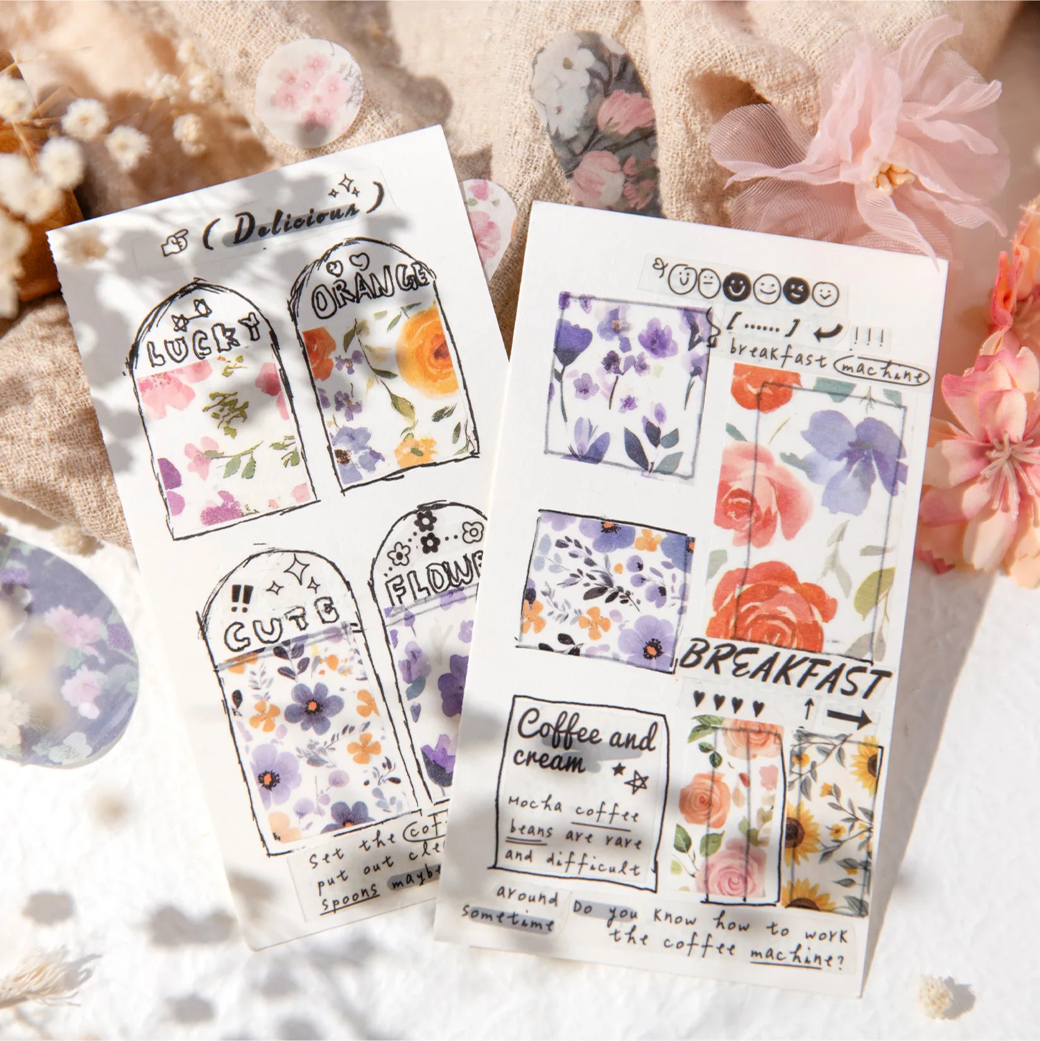 1pcs DIY Decoration Adhesive Tapes Japanese pleasant and romantic dream Washi Tapes Masking Tapes stickers stationery