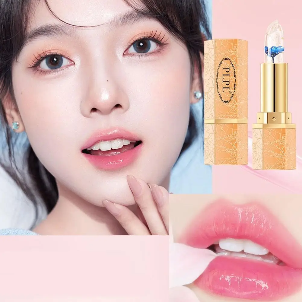 

Transparent Jelly Temperature Change Discoloration Moisturizing Lipstick Waterproof Nude Lip Gloss Florasis Cosmetics