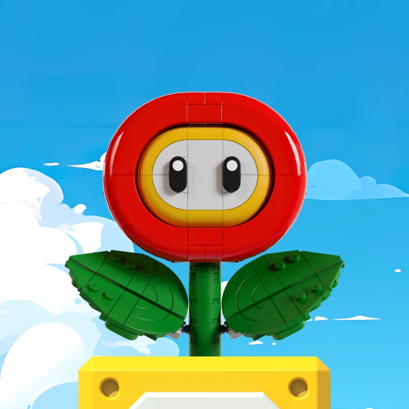 137pcs MOC Fire Flower Mariose Model Bouwstenen Architectuur DIY Speelgoed Creatieve Kerstcadeaus Idee Baksteen Onderwijs