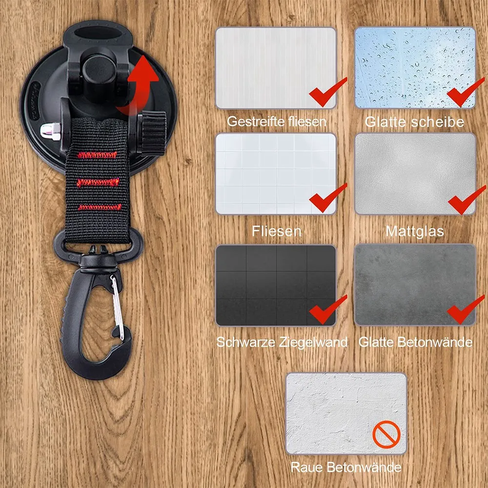 

5 шт. сверхмощный крючок на присоске, автомобильная присоска, пряжка, автомобильная кабельная стяжка для кемпинга, автомобильная палатка, присоска для автофургона, кемпера, автомобиля-Y79A