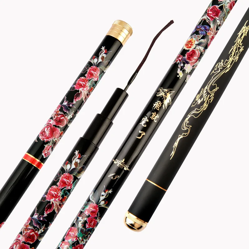 قصبة صيد كربونية فائقة الصلابة، قصبة صيد سوداء للصيد الشتوي في البيوت الزجاجية، قصبة صيد ذبابية قابلة للتعديل 2H، قصبة صيد ت... #4