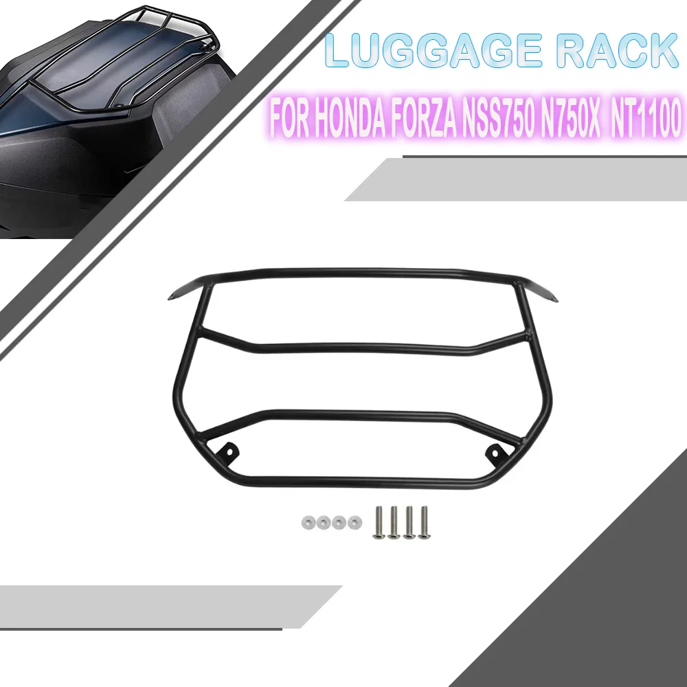 

For Honda Forza NSS750 N750X NT1100 Motorcycle Top Case Luggage Rack Rail Tour Pack Rear Carrier Trunk