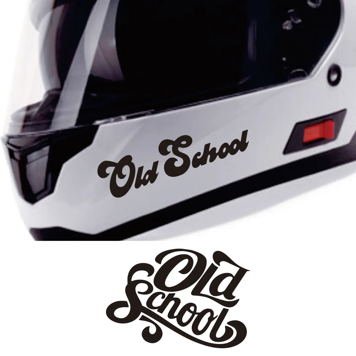 

Old School Motorcycle Stickers - Waterproof Vinyl Decals for Fuel Tank, Car Window, Body & Helmet Decoration