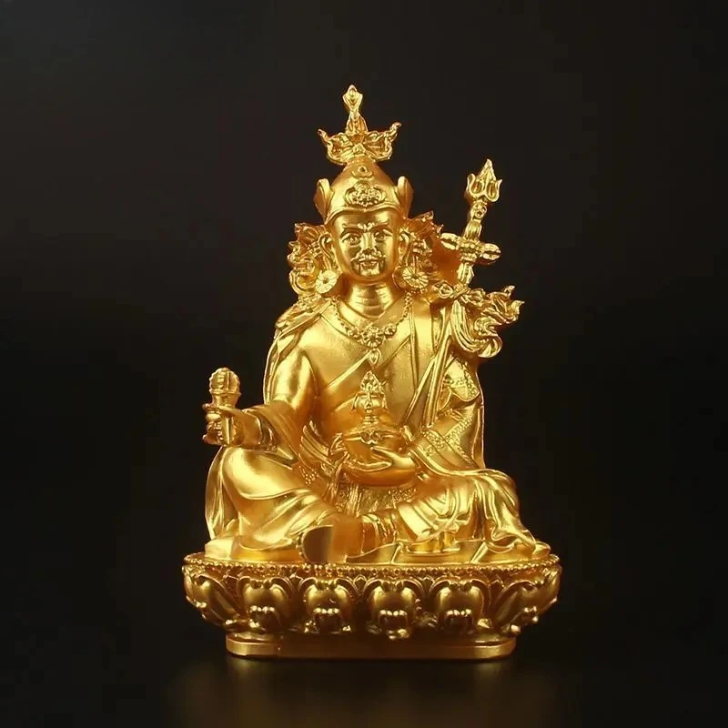Buddha Statue Ornament Hand Drawn Auspiciousness Ornament Resin Padmasambhava Statue Esoteric Buddhism Handicraft Figurines