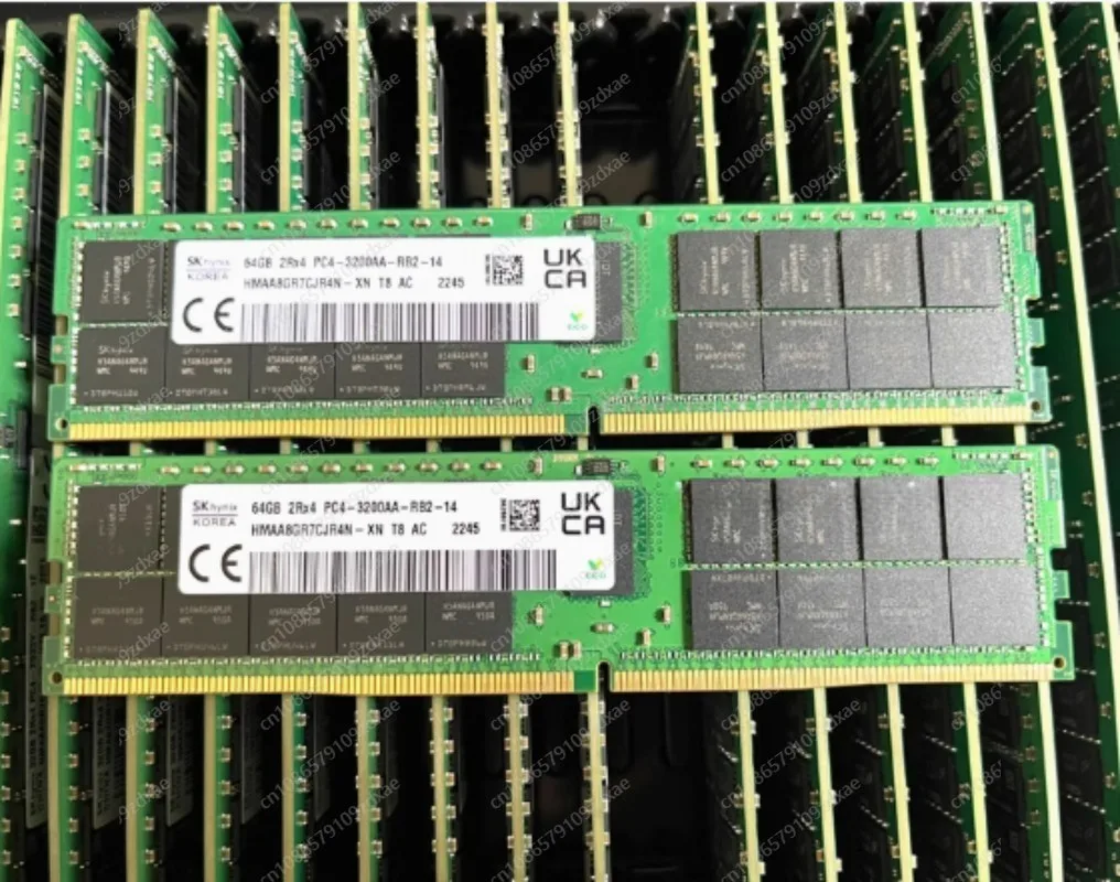 1 Pcs For  RAM 64GB 64G HMAA8GR7CJR4N-XN DDR4 3200 ECC REG PC4-3200AA RDIMM Server Memory