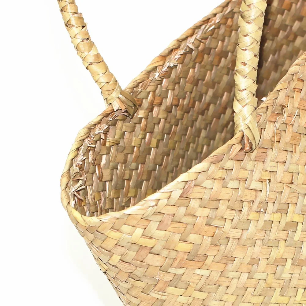 Women'S Classic Straw Summer Beach Sea Shoulder Bag Handbag Tote, Small