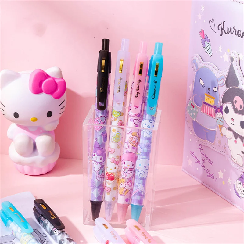 

36 pcs/lot Sanrio Kawaii Animal Press Gel Pen Cute 0.5mm Black Ink Neutral Pens Promotional Gift Office School Supplies