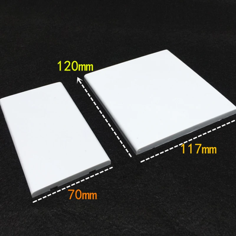 10pcs 120 Type Square Cover Panel Wall Switch Socket Blank Panel Cover Plate White 120*117mm