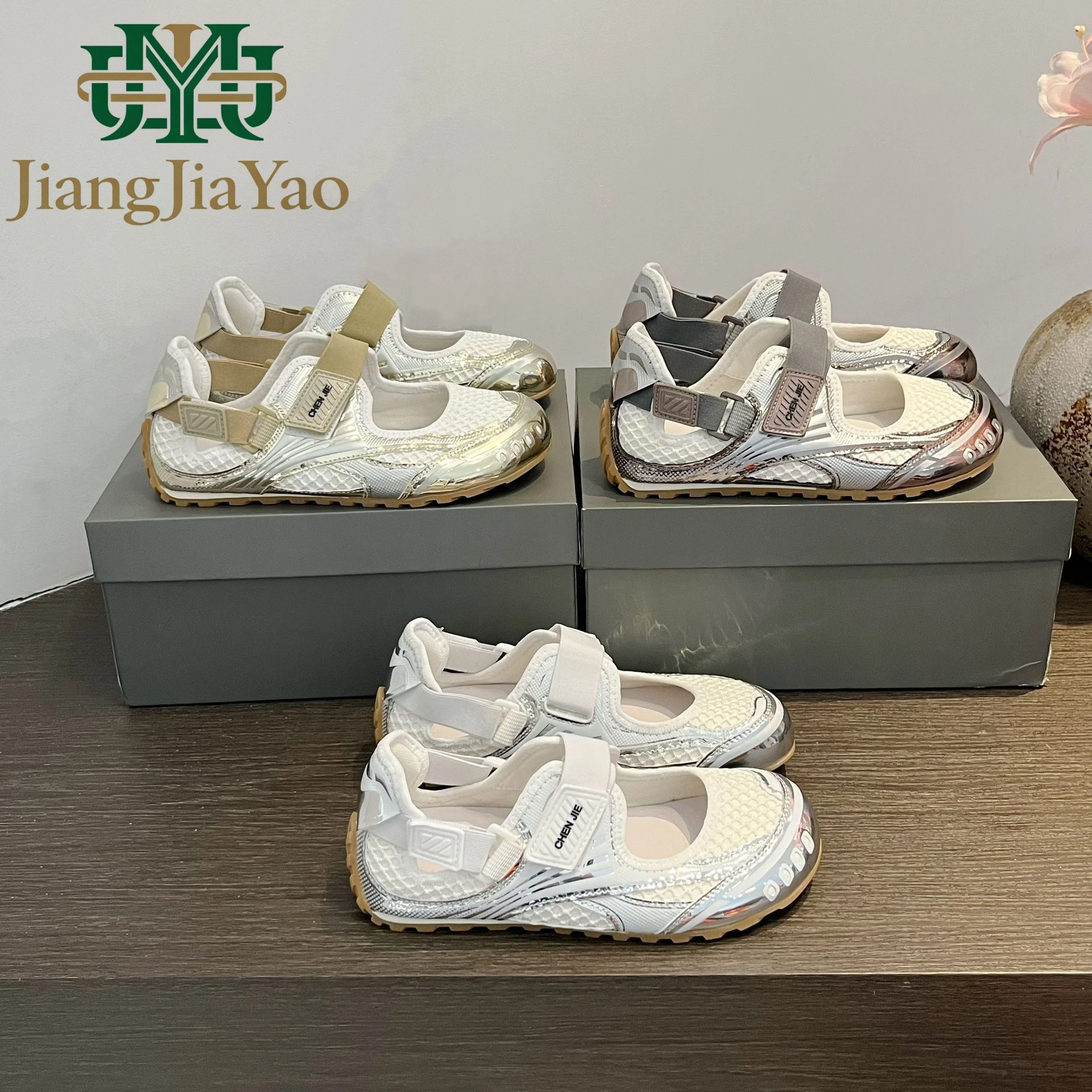 

Summer New Women's Mary Jane Shoes College Girls Mesh Ballet White Shoes Ladies Casual Sports Versatile Single Shoes