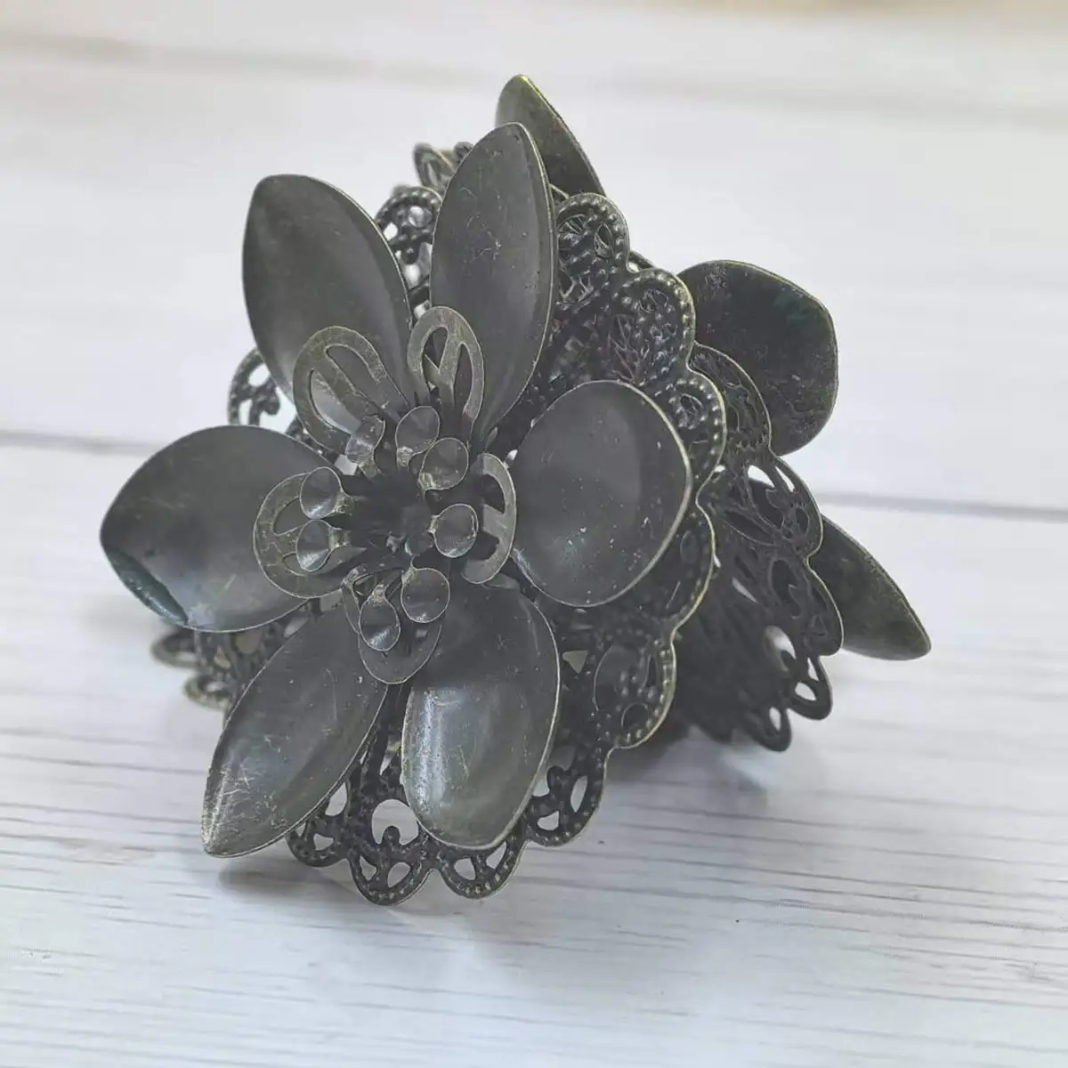 100PCS New Charm Connectors Pendants Flower Handmade Crafts Jewelry Accessories Creative Ethnic Style Headwear Supplies