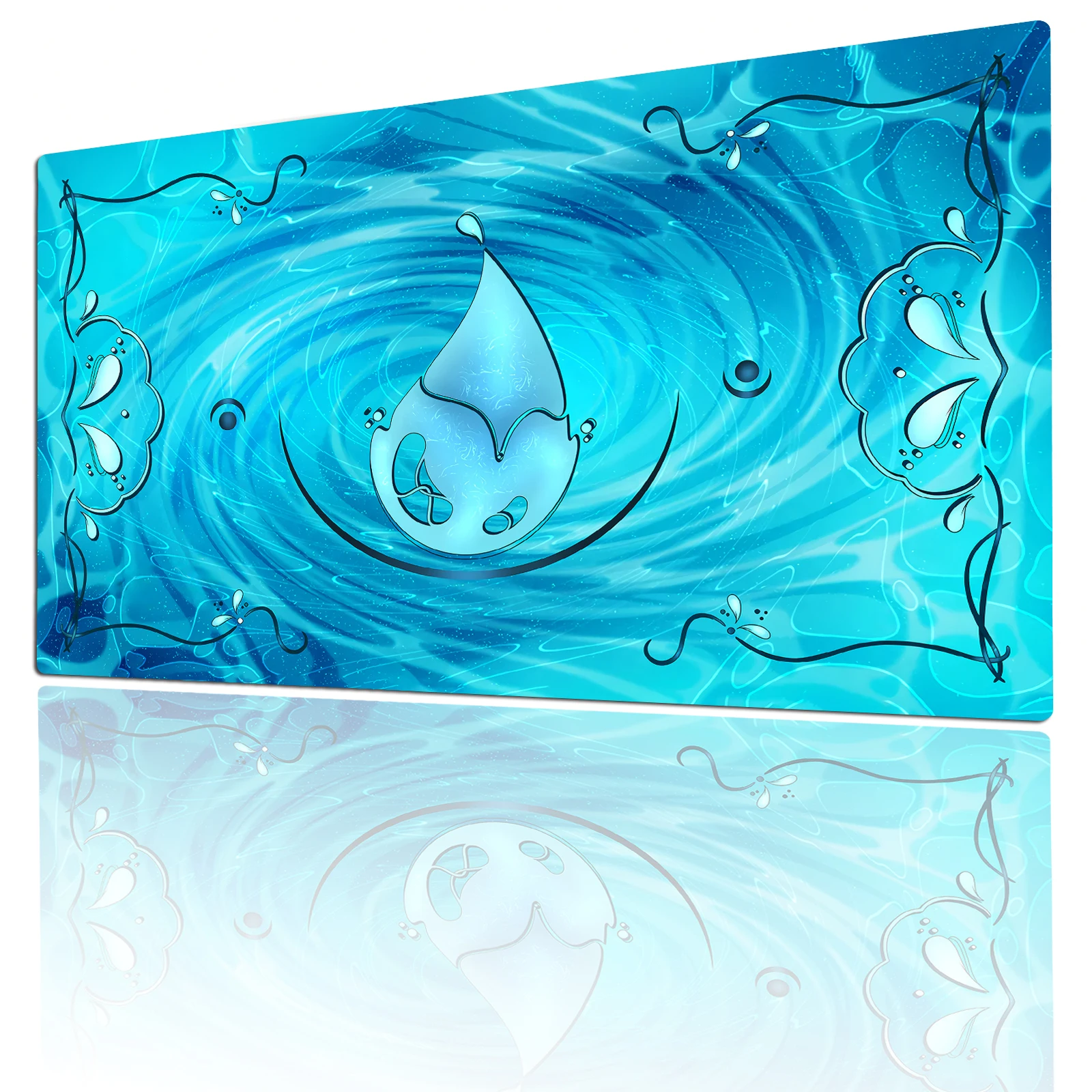 

Natural magic element design MTG Playmat Magic Card Battle Mat 35X60CM Desk mat tapete magic mtg Non-Slip Durable Stitched Edge