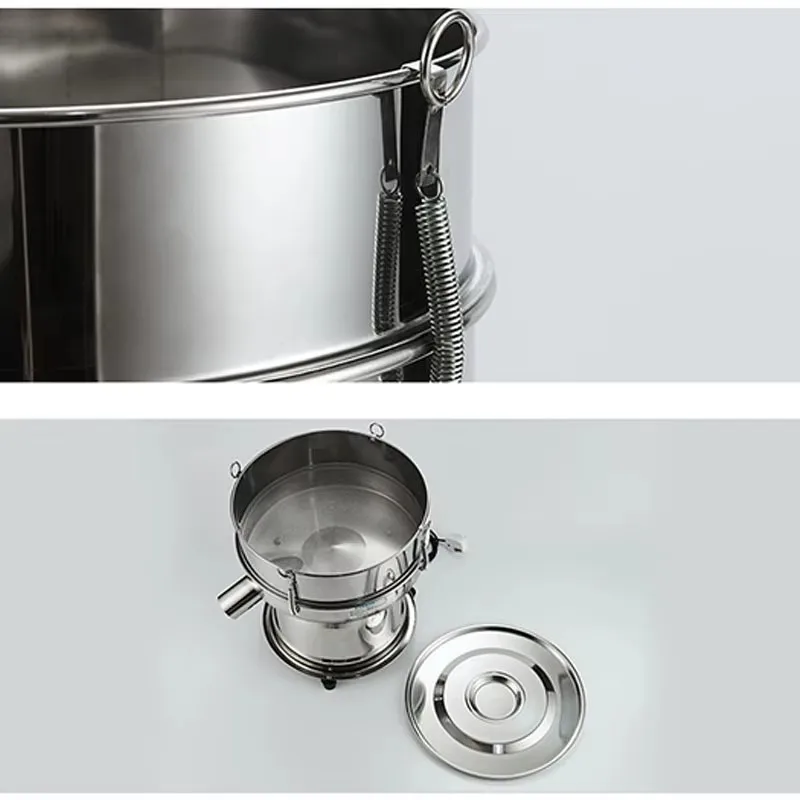 30cm Small  stainless steel electric Vibrating sieveing machine，powder sieving machine, filtration and separation screen