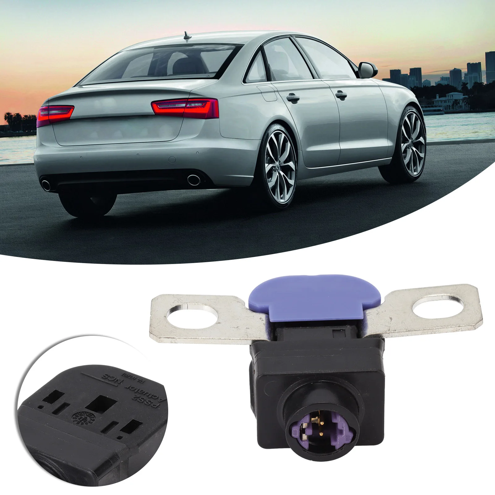 Battery Disconnect  Box Battery Overload Protector 4G0915519 Auto Battery Disconnect  Box Replacement for  2011‑2014