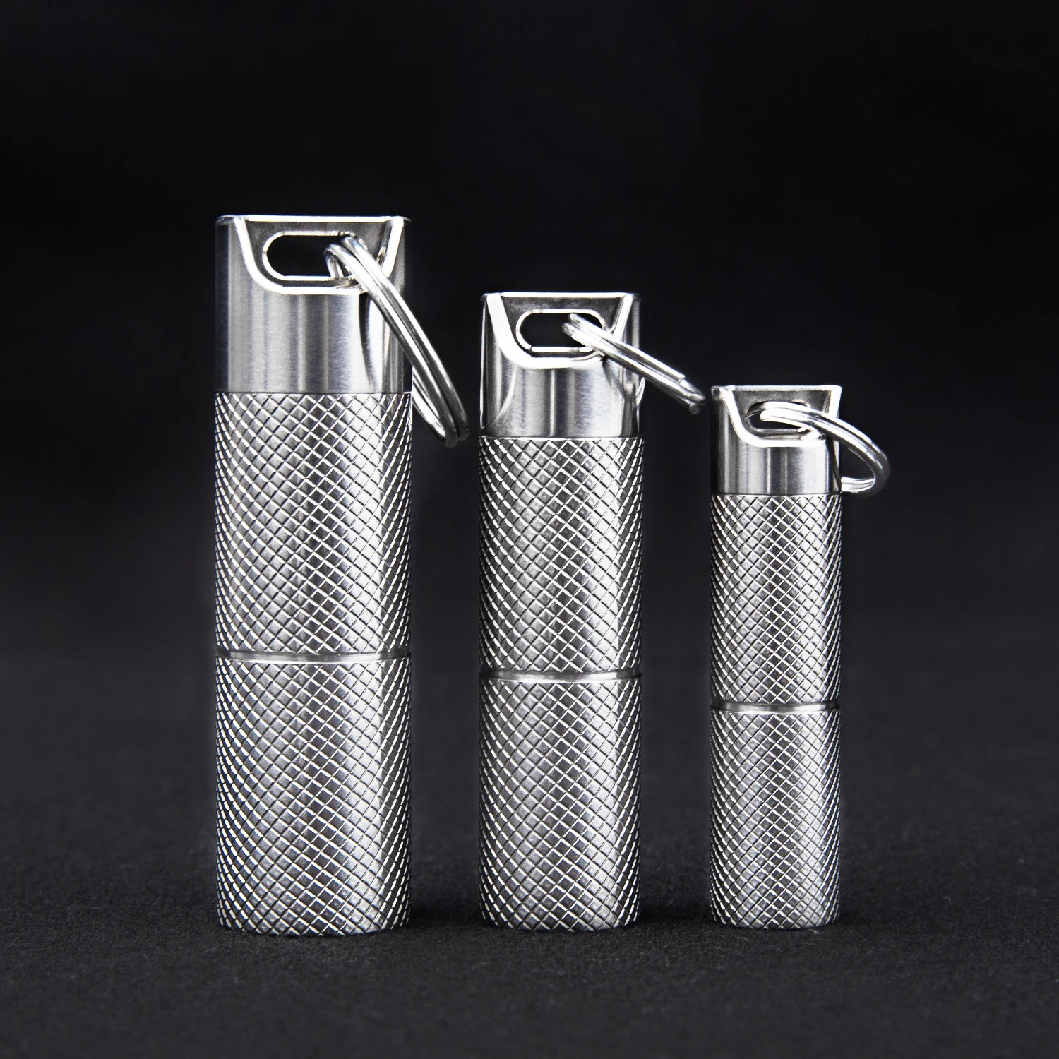 TIGLE Titanium Mini Pill Case Waterproof Pill Bottle Pocket Outdoor Travel Camping Small Pill Box Non-slip New Edc