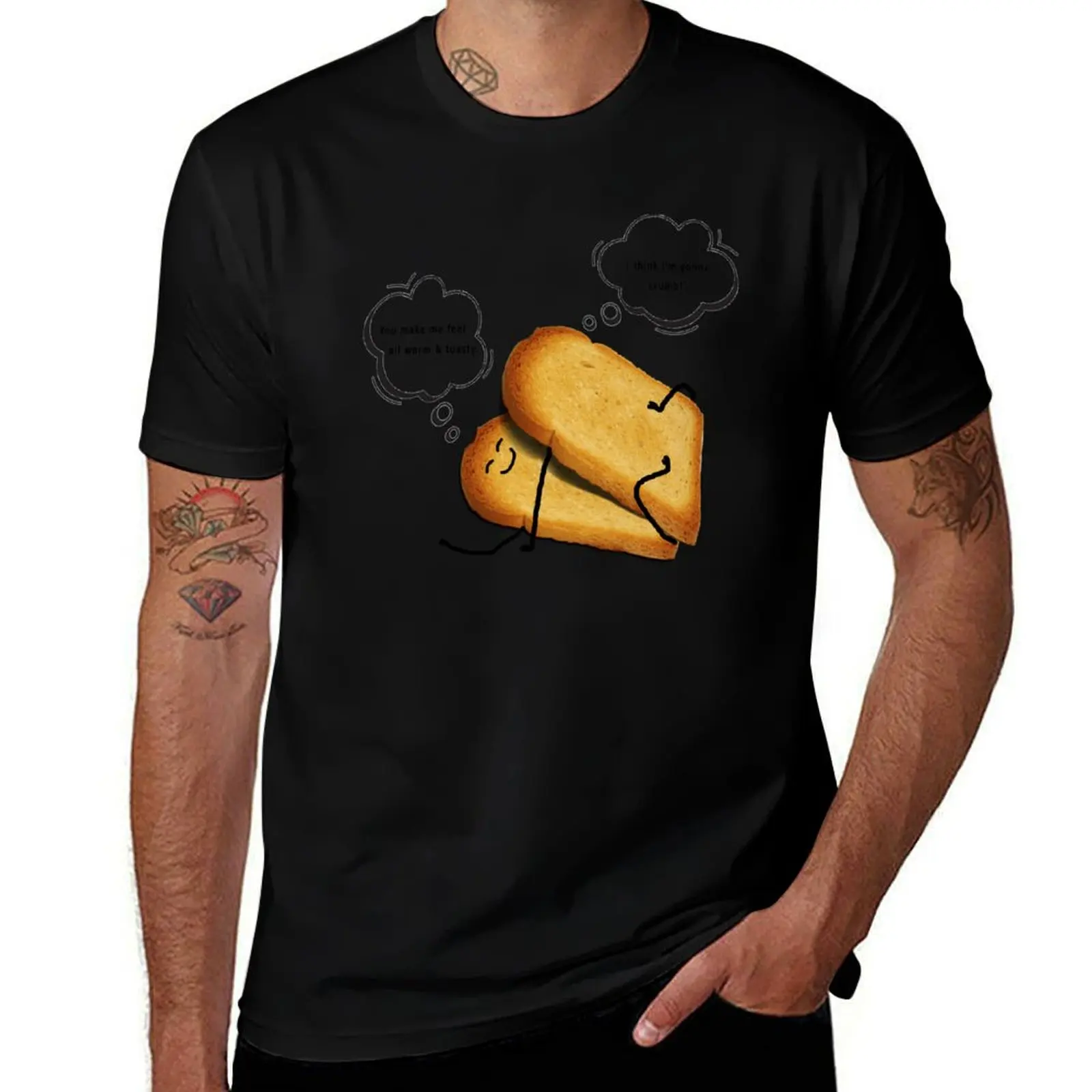 Toast - Think I'm gonna crumb! T-Shirt men t shirt cotton 100% T-Shirt