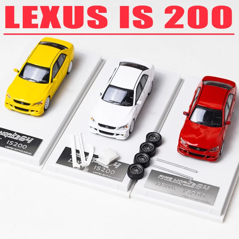 Fine Works 1/64 LEXUS IS 200 Alloy Toy Motor Diecast Metal Model Gift