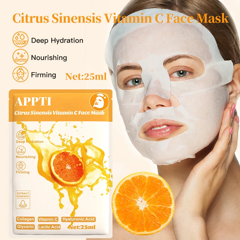 APPTI Vitamin C Facial Sheet Masks (10-Pack) 2