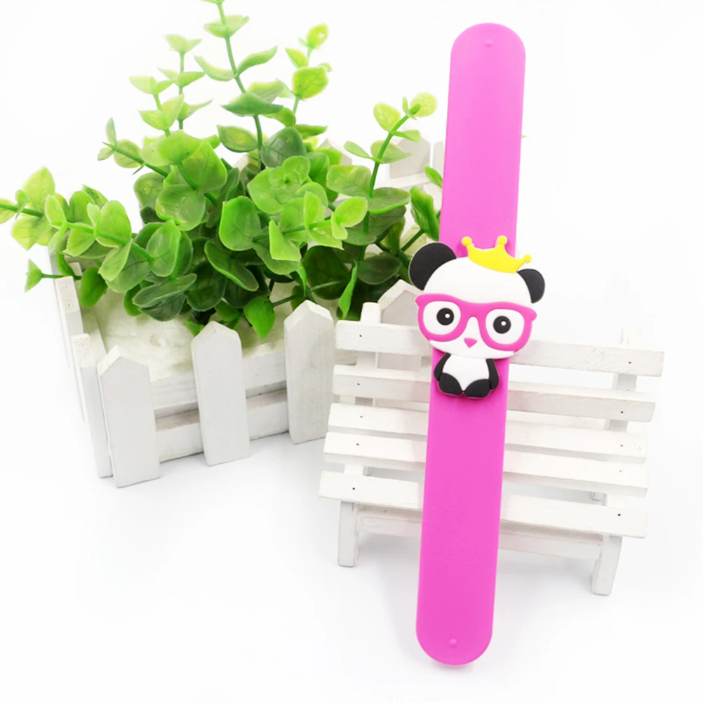 

8pcs Children Slap Bracelet Panda Wristbands Decoration Kids Silicone Bracelet for Gifts Birthday Party and School Rewards (