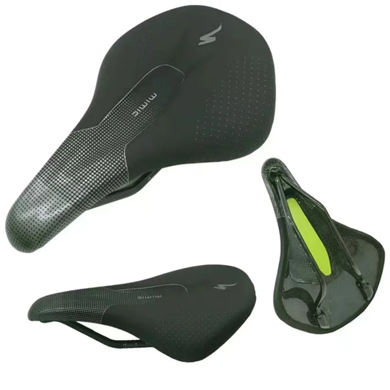 2024New CARBON fiber saddle road mountain bike saddle for men riding bicycle saddle off-road comfortable racing seat