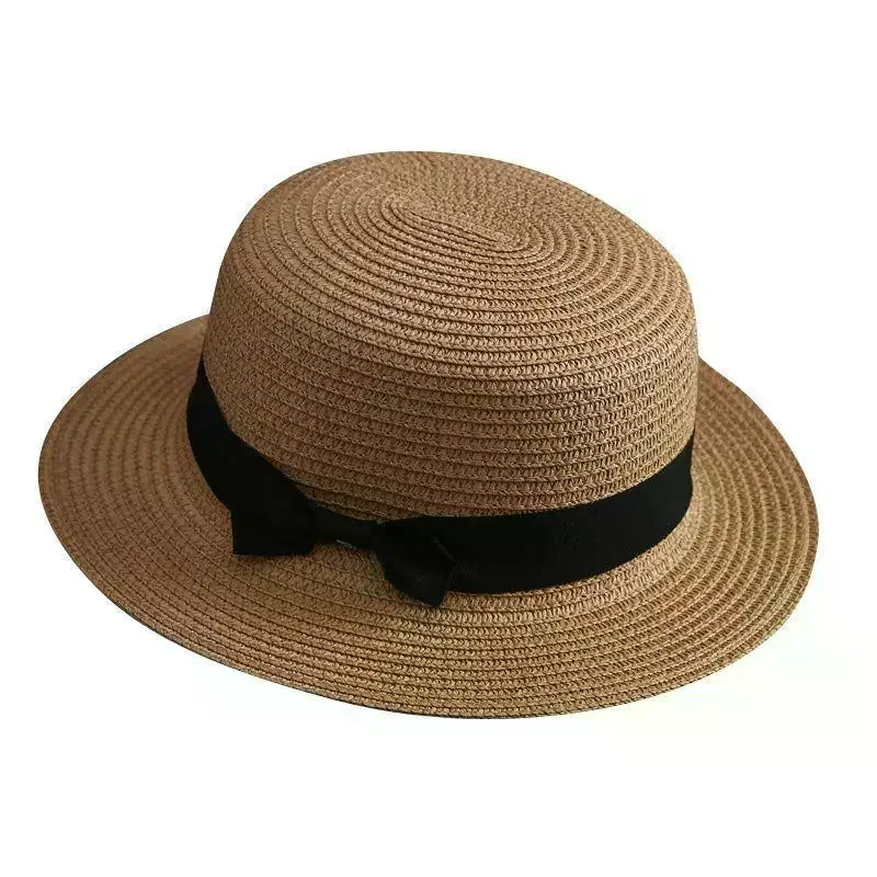 High Quality Flat Top Boater S - Bucket Hat Straw recension och pris