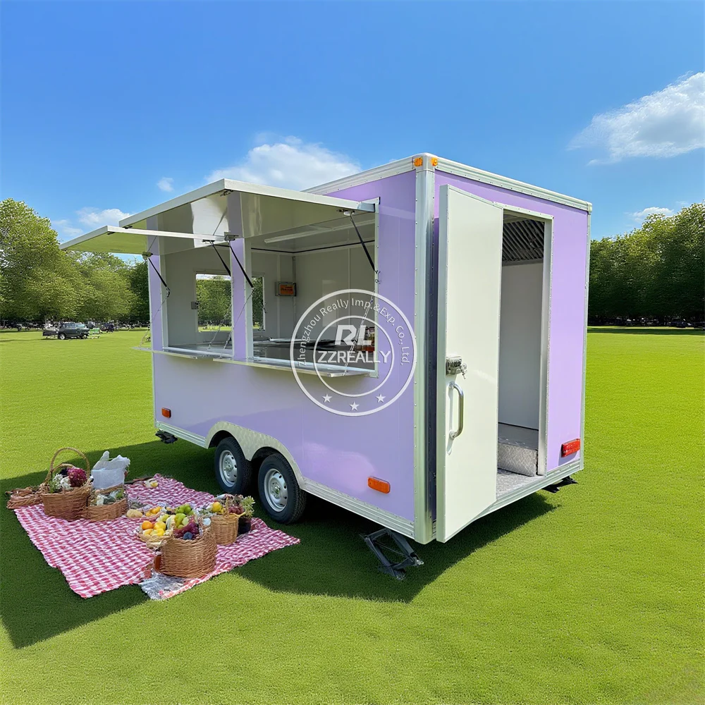 

Индивидуальный пищевой прицеп, полностью оборудованный мобильный кофейный киоск, тележка для мороженого, концессионный пищевой грузовик с полной кухней