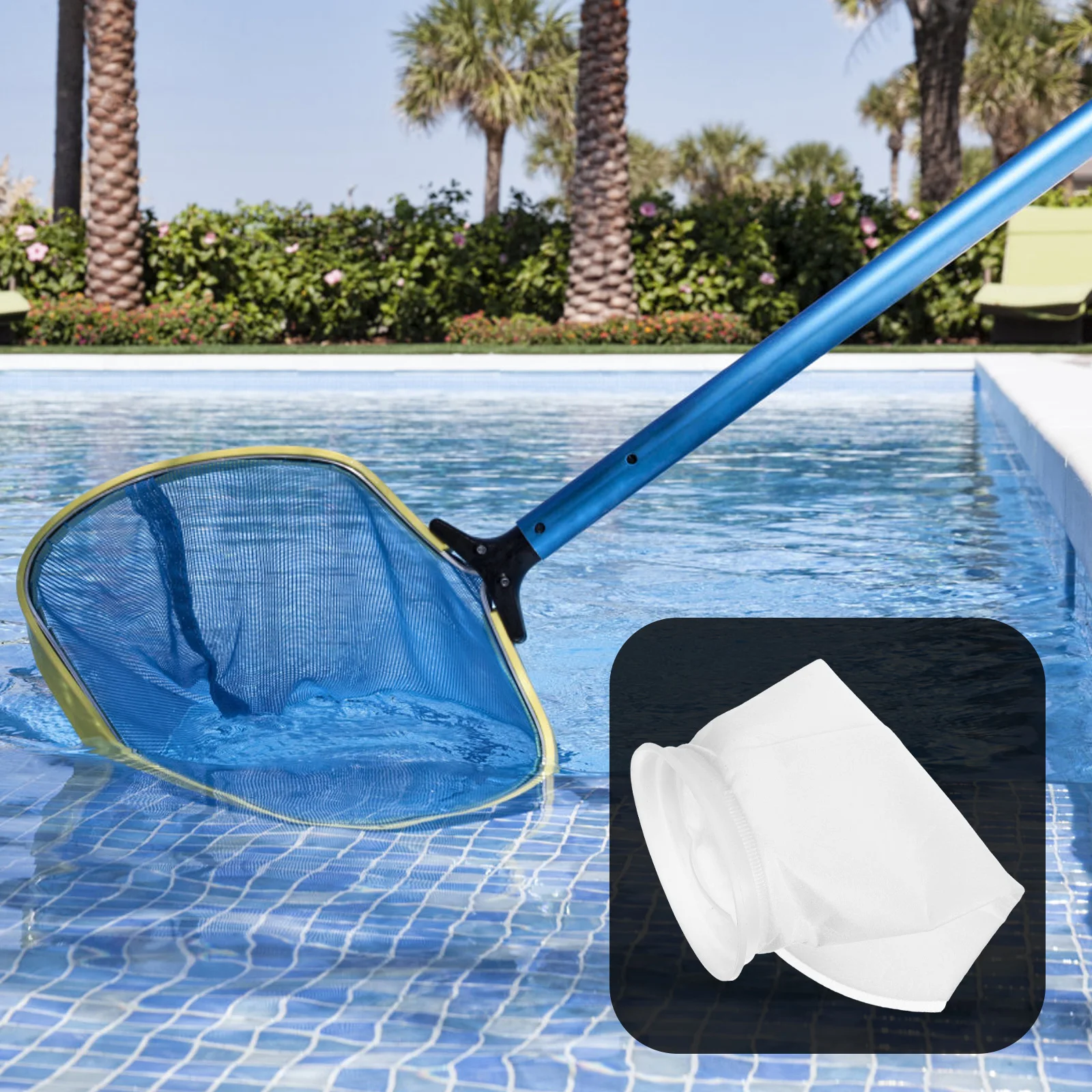 

Pool Filter Sock Durable Skimmer Net for Swimming Hot Tub Leaf Hair Debris Cleaner Basket Accessories