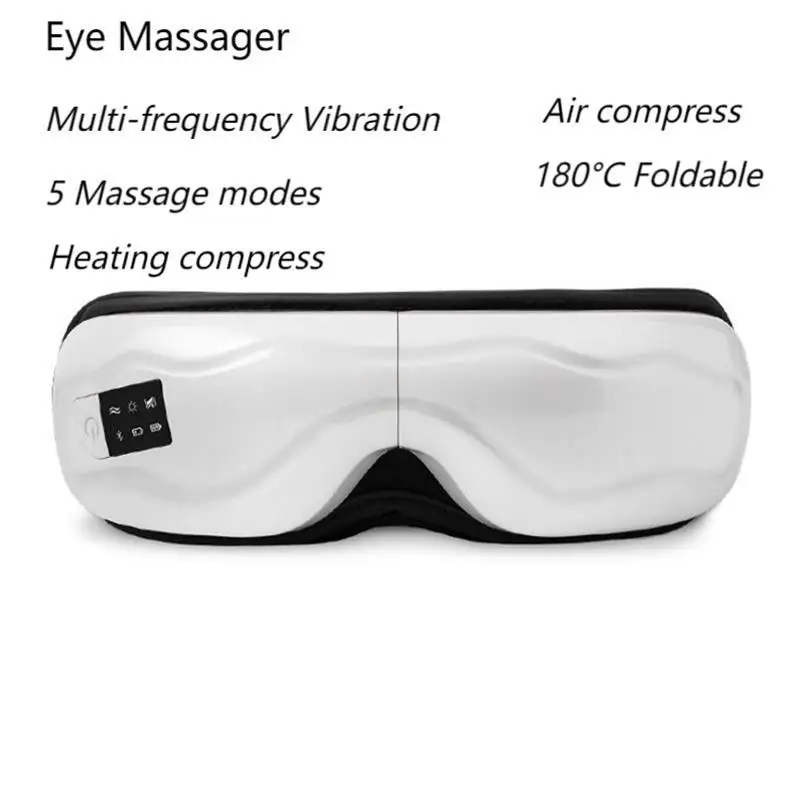 5 Massage Modes Heating Air Compression Eye Massage Device Multi Frequency Eye Massage Instrument for Eye Relaxation Treatment