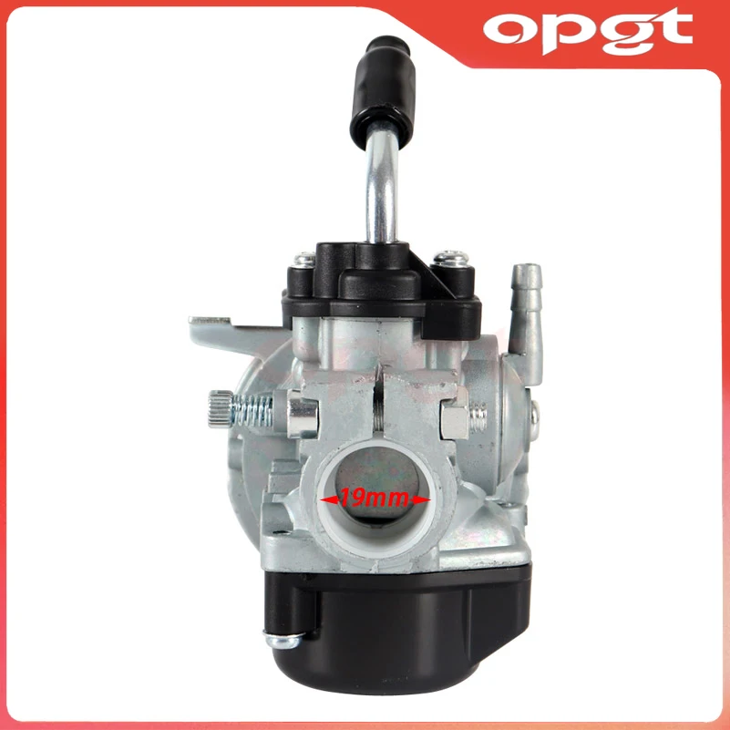 OPGT ATV 49cc Performance 19mm Carburetor 58mm Air Filter cable Assembly for 2-stroke 49cc 50cc 60cc 66cc 80cc Mini Pocket Bike view 3
