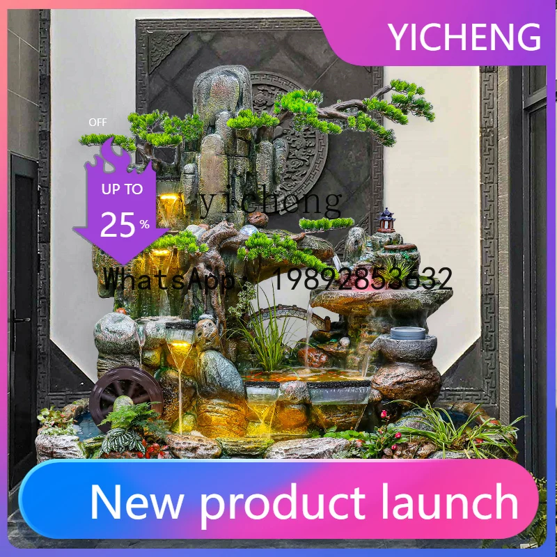 A31-rockery, flowing water, fountain, fish pond landscaping, indoor circulating water floor decoration ornament
