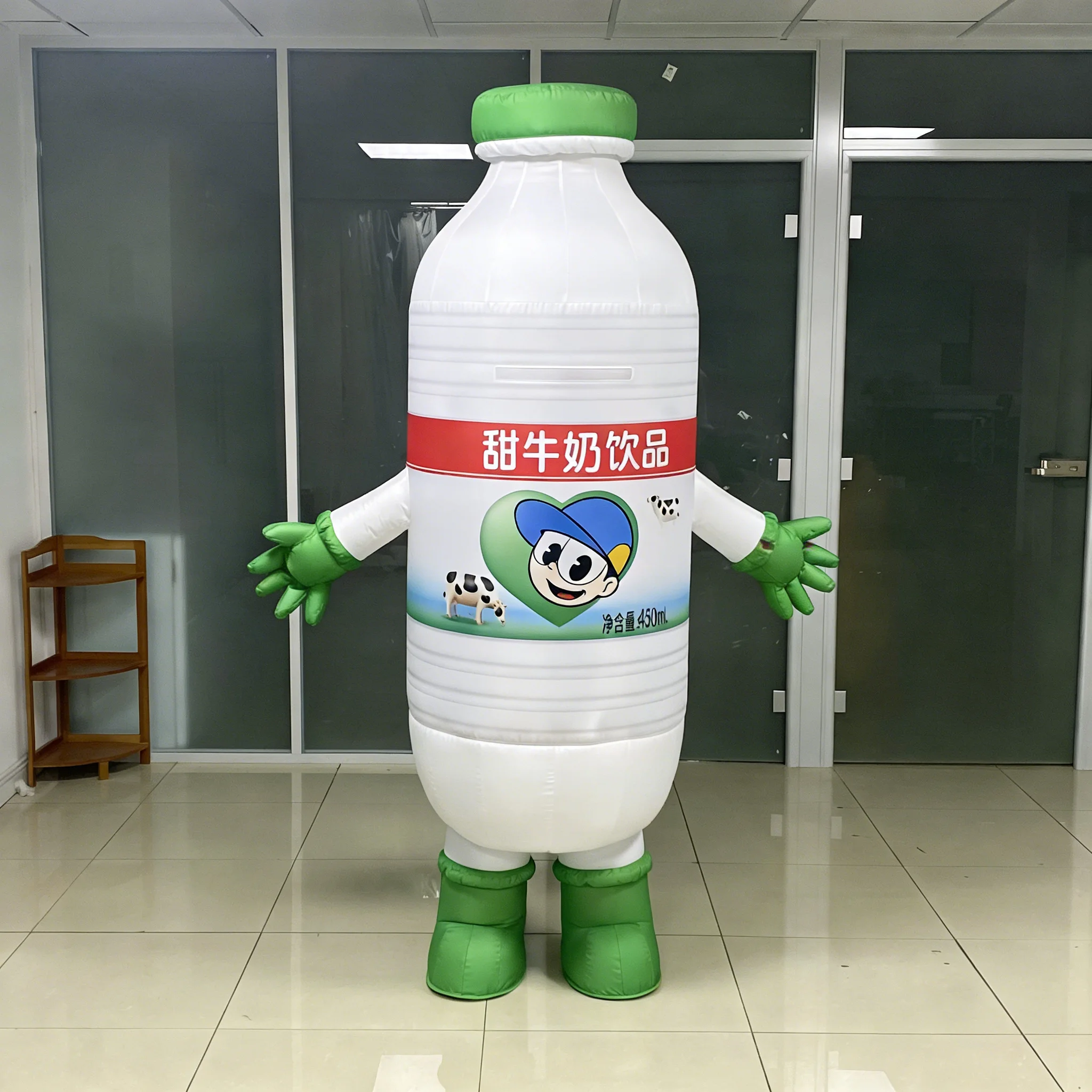 Brand Promotion Outdoor Inflatable Walking Costume Blow up Beverage Mascot Advertising Inflatable Bottle Costume