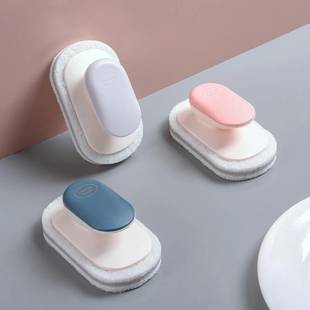 

2Pcs Cleaning Brush Sponge Durable Lightweight Pots Wash Sponge With H Dishes Bowls Kitchen Utensils Washing Tools
