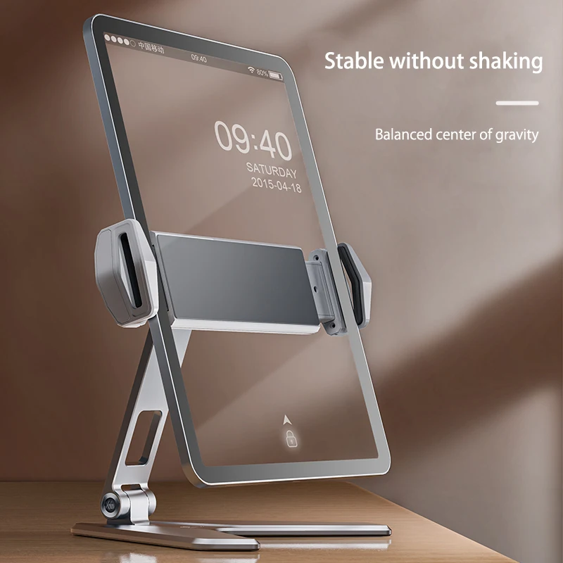 

2022 Desk Mobile Phone Stand Holder For iPhone iPad Adjustable Metal Desktop Tablet Table Stand Universal Cell Support Folding