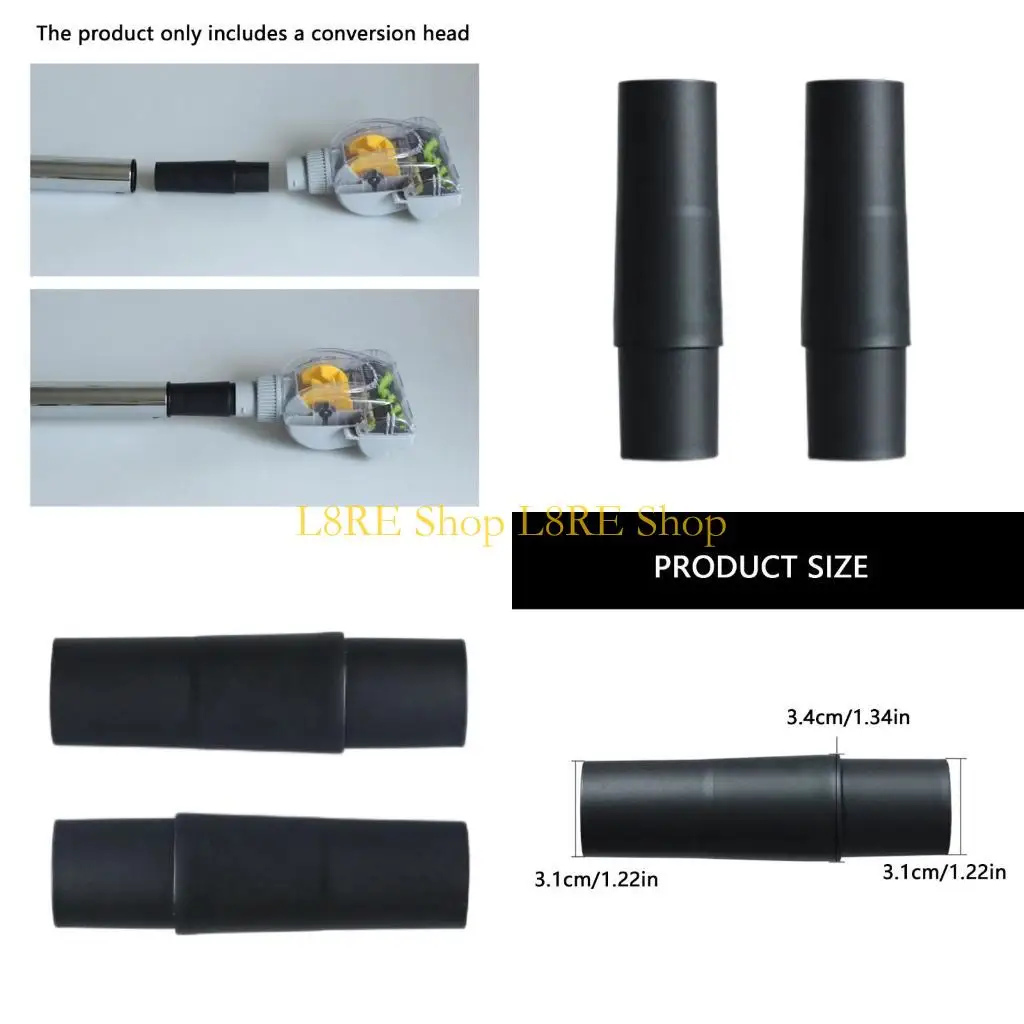 

L8RE Plastic Vacuum Hose Reducer Hose Connection for Dust Reduction and Conversions